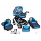 Coral wózek dziecięcy wielofunkcyjny Krasnal 3w1 granatowo-niebieski