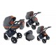 I-XEO wózek dziecięcy Krasnal wielofunkcyjny 3w1 pomarańczowy