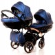 Wózek bliźniaczy JUNAMA FLUO LINE DUO SLIM  4w1 wózek jeden za drugim baby stroller twins twin baby carriage