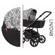 Wielofunkcyjny wózek dziecięcy La Noche Baby Merc 4w1 szary biały