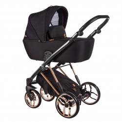 Wózek dziecięcy wielofunkcyjny La Rosa Limited Baby Merc zestaw 2w1 srebrno-szary