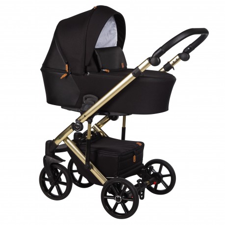 Wózek dziecięcy wielofunkcyjny Mosca Limited Baby Merc 2w1 czarny z miedzianą ramą