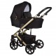 Wózek dziecięcy wielofunkcyjny Mosca Limited Baby Merc 2w1 czarny na złotej ramie