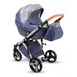 NOWOŚĆ! Granatowy wózek dziecięcy wielofunkcyjny Comfort CARELLO Lonex 3w1