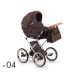 Wózek dziecięcy PARRILLA Lonex 3w1 brązowy  klasyczny duże koła