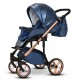 Wózek dziecięcy wielofunkcyjny Blue Velvet Wiejar 3w1 stylowy elegancki
