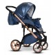 Wózek dziecięcy wielofunkcyjny Blue Velvet Wiejar 3w1 stylowy elegancki