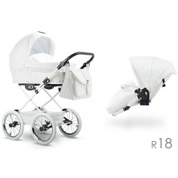 Klasyczny wózek dzieciecy Retro  Lonex 2w1