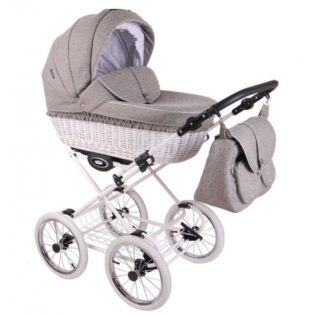 Lonex Retro Len wózek dziecięcy 4w1  baby pram retro vintage stroller 