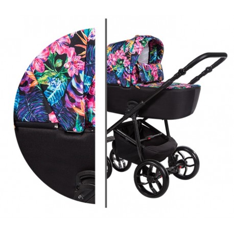 Wielofunkcyjny wózek dziecięcy La Noche Baby Merc 4w1 kwiaty- wybór kolorów