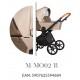 Baby Merc Mango wózek dziecięcy 3w1 jasny beż kremowy wzór