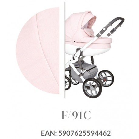 Wózek dziecięcy Faster 3 Style Baby Merc wielofunkcyjny różowy na białej ramie 3w1 wiele kolorów