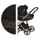 Wózek dziecięcy Faster 3 Style Limited Edition Baby Merc wielofunkcyjny czarno złoty 3w1