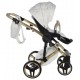  JUNAMA Heart 2w1 ❤️ diamond wózek dziecięcy wielofunkcyjny  biały wózek na złotym stelażu stylowy