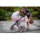 Wózek dziecięcy wielofunkcyjny Summer Queen Wiejar 2w1 dla dziewczynki różowy pudrowy róż