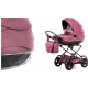 Wózek dla lalek duży składany  Saphire Mini ciemny róż bordo  duży wózek porządny