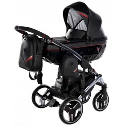 Junama Sport 2w1 ➡️ czarny 03  wózek dziecięcy  black pram stroller junama sport