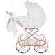 ❤️ Dolce Mini wózek dla lalek TAKO  duże koła white doll pram stroller
