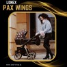 Czarny wózek ze złotymi skrzydłami 3w1 PAX WINGS LONEX