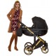 ✔️ Adamex Chantal Special Edition wózek 3w1 dziecięcy czarno złoty 