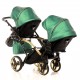 Wózek bliźniaczy JUNAMA FLUO LINE DUO SLIM  4w1 wózek jeden za drugim baby stroller twins twin baby carriage