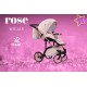❤️ wózek dziecięcy dla dziewczynki 3w1 Wiejar Rose Exclusive różowy brokatowy
