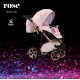 ⭐ elegancki wózek dziecięcy stylowy śliczny wózek wielofunkcyjny Rose Exclusive Wiejar 4w1
