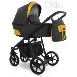 ✅ wózek głęboko spacerowy Ollio Camarelo 2w1 czarno żółty kolorystyka lekki wózek dziecięcy 