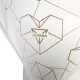Wózek dziecięcy JUNAMA Heart wielofunkcyjny 4w1 biały wózek na złotym stelażu stylowy eko skóra stroller white wybó