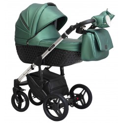 ❤️ Wózek wielofunkcyjny Euforia Premium Paradise Baby 3w1 butelkowa zieleń ciemno zielony 