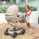 ❤️ Wózek dla lalek Imperial Mini Tako różowo duży jak prawdziwy 