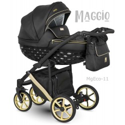 Camarelo Maggio wózek dziecięcy wielofunkcyjny 2w1 czarny złoty 