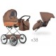 Klasyczny wózek dziecięcy  3w1 dla chłopca brązowy klasyczny styl retro wiklinowy  ❤️ Lonex Retro Classic carriola estilo retro