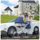 Lonex Classic Retro wózek dziecięcy w styul retro biały  dla dziecka 4w1 wiklinowy pompowane koła wózki retro