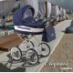 Eleganto wózek dziecięcy retro Lonex 4w1 - klasyczny stylowy gondola z dużymi kołami