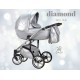 ❤️ wózek dla noworodka  Wiejar Modo Diamond  3w1 z fotelikiem luxury baby pram glitter silver