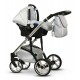 Diamond Wiejar wózek dziecięcy wielofunkcyjny zestaw 4w1 srebrno brokatowy exclusive abby prams 