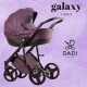 wózek 3w1 fioletowy Galaxy  Lonex wózek dziecięcy wielofunkcyjny porządny 