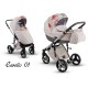 Comfort CARELLO Lonex 3w1 Granatowy wózek dziecięcy wielofunkcyjny 