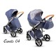 Comfort CARELLO Lonex 3w1 Granatowy wózek dziecięcy wielofunkcyjny 