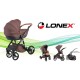 Comfort Prestige Lonex - wózek dziecięcy wielofunkcyjny jasno szary 3w1