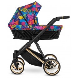 wózek gondola dla dziecka 1w1 Kunert Ivento Premium kolorowy 05 Colors Impression 