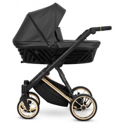 wózek gondola dla dziecka 1w1 Kunert Ivento Premium 07 Eco Black Pearl