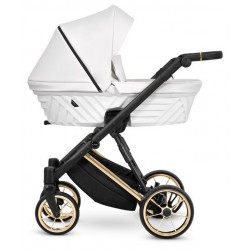wózek gondola dla dziecka 1w1 Kunert Ivento Premium  Eco White Pearl 