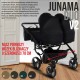 Junama Duo v3 3w1 Wózek dla dzieci jeden obok drugiego 3w1 zielony 03