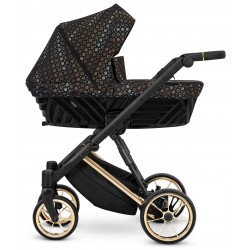 ❤️ Kunert Ivento Premium 2w1 wózek dla dziecka czarno złoty 02 black style