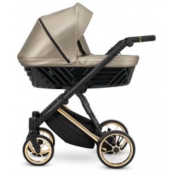  2w1 wózek dziecięcy  Kunert Ivento Premium Beżowy 15 Eco Cappucino Metalic 