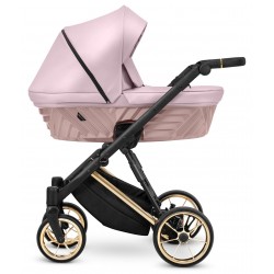 ❤️ Kunert Ivento Premium Wózek dziecięcy gondola z fotelikiem COSMO 2w1 Eco Pink Metalic