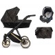 Kunert Ivento Premium 2w1 wózek głęboki i fotelik zestaw 2w1  02 black style czarno złoty wózek dziecięcy 