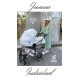 ➤ JUNAMA DIAMOND INDIVIDUAL biały wózek dziecięcy wielofunkcyjny 2w1 na złotej ramie